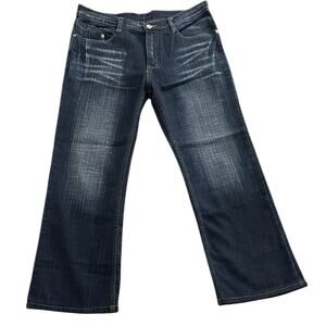 Vintage Y2K Re-Up R-Play JNS Blue Jeans Mens Baggy Faded Streetwear 34 NWOT